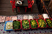 Luang Prabang, Laos - Restaurants along the riverfront of the Mekong 